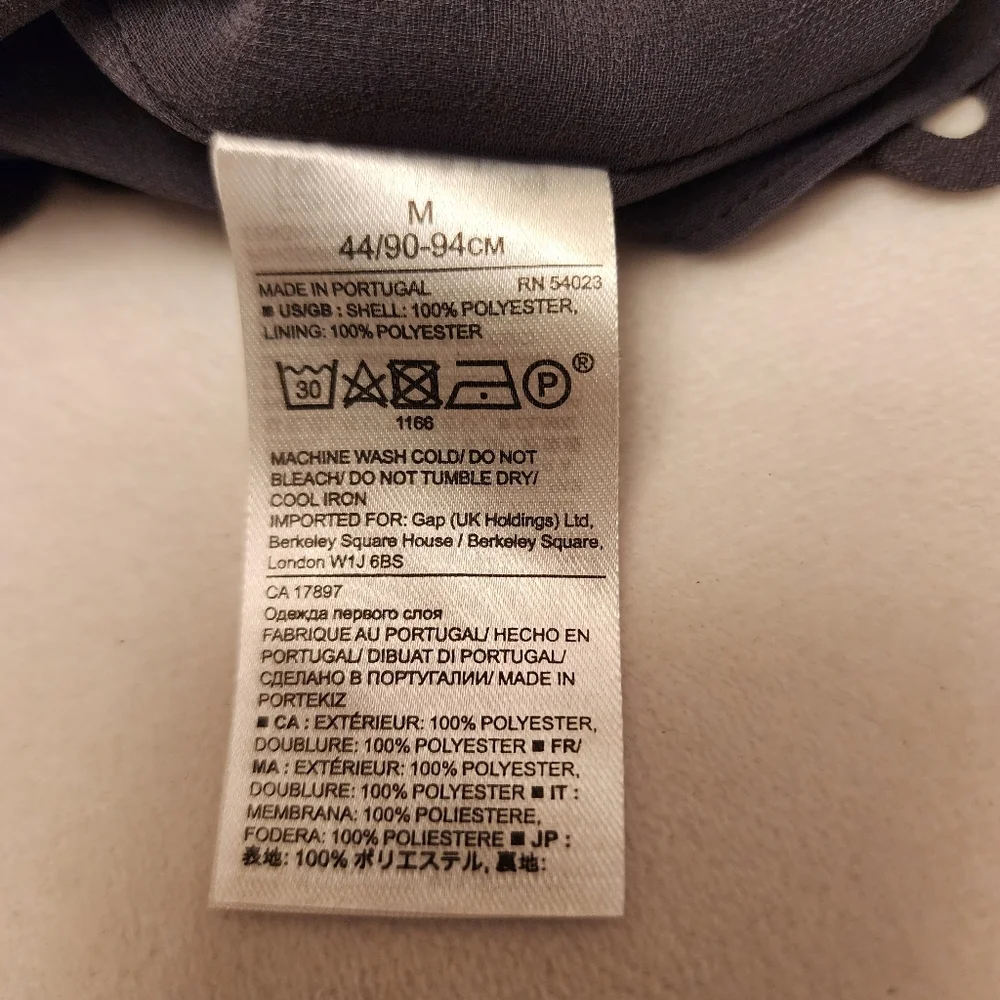 Banana Republic Gray Laser Cut Short Sleeve Blouse - Picture 11 of 12